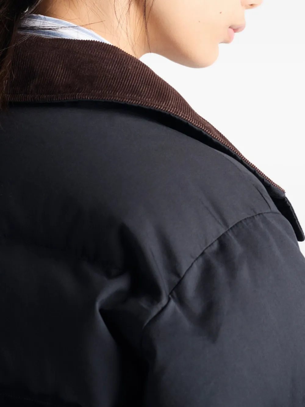 Prada Gewatteerd donsjack Zwart