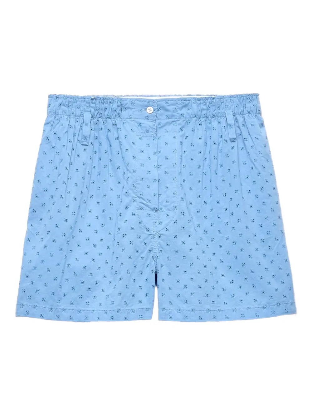 Prada embroidered shorts Blauw
