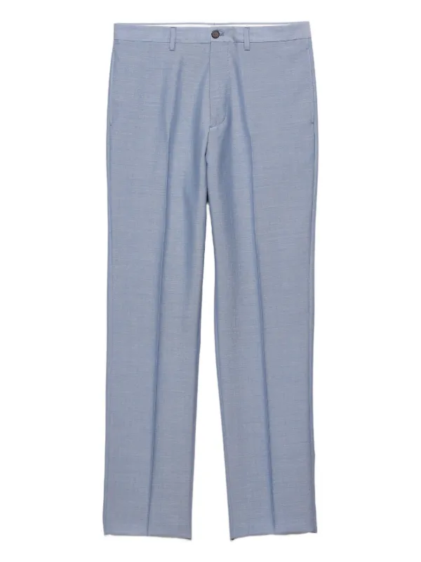 Prada ウールパンツ | ブルー | FARFETCH JP