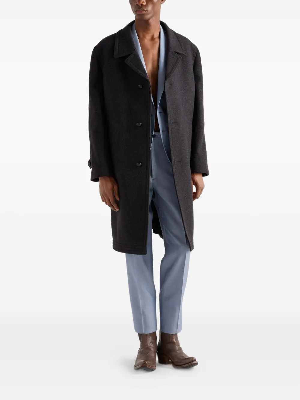 Prada Wollen broek Blauw