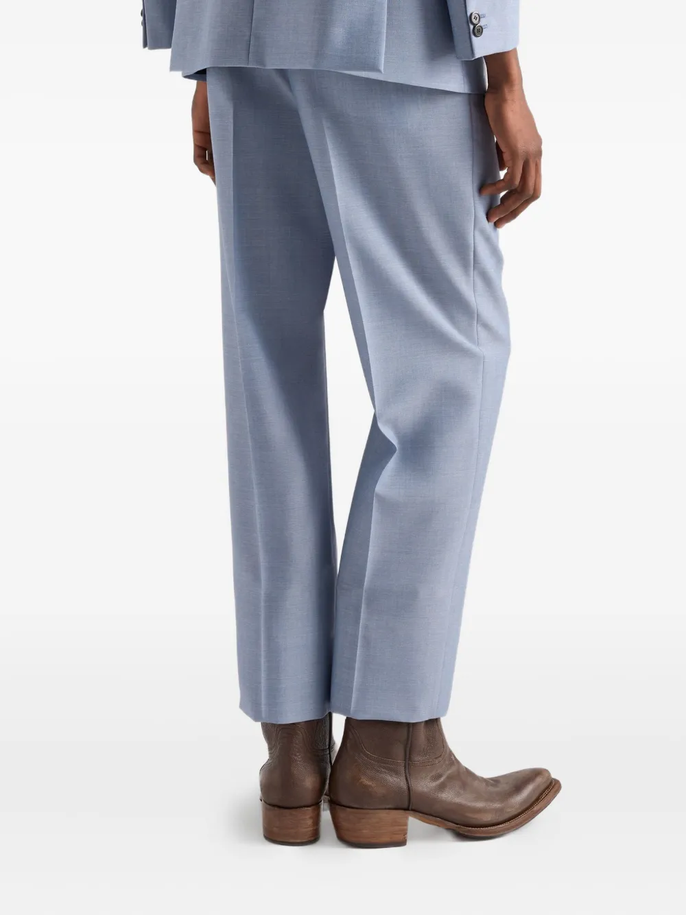 Prada Wollen broek Blauw