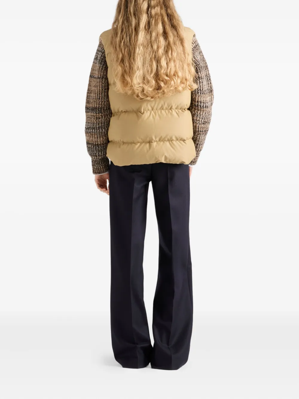 Prada Gewatteerde bodywarmer Beige