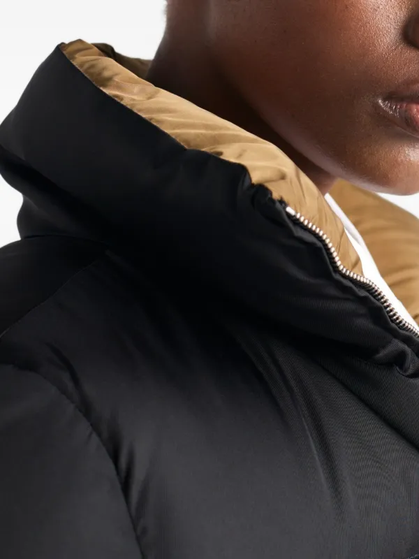 Prada Cropped Re-Nylon Down Jacket | Black | FARFETCH