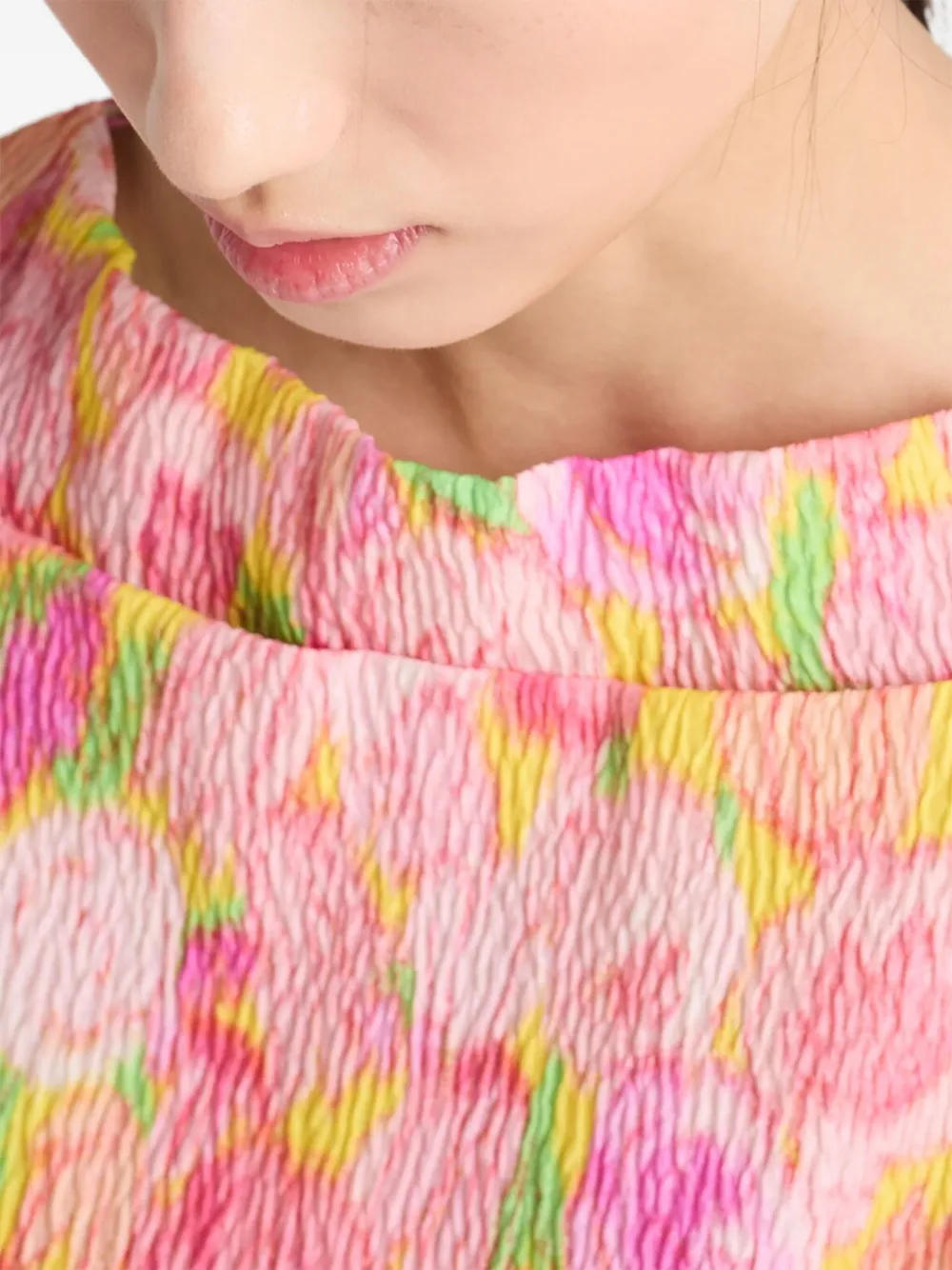 Prada Mini-jurk met bloemenprint Roze