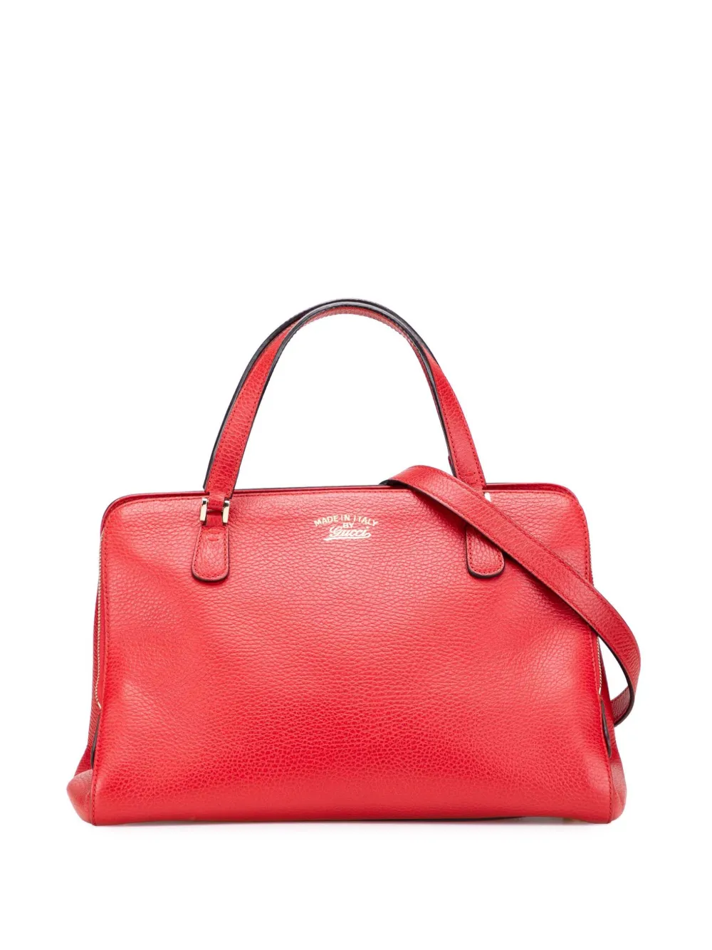 Gucci Pre-Owned 2000-2015 カーフスキン スウィング トップハンドル サッチェルバッグ - レッド Gucci Pre-Owned 2000-2015 カーフスキン スウィング トップハンドル サッチェルバッグ - レッド
