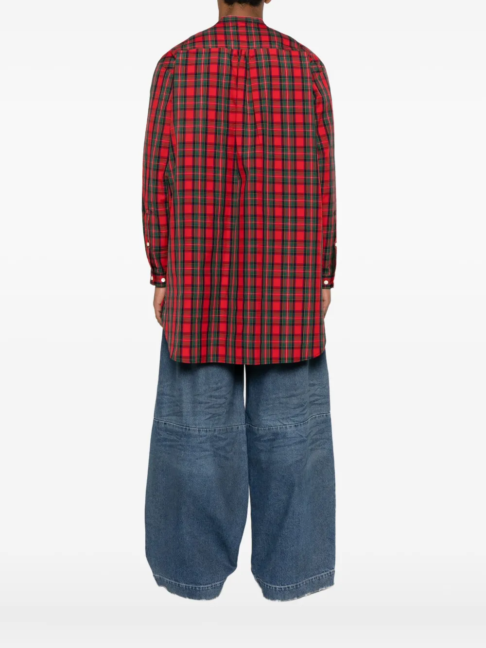 Undercover Plaid Pocket Shirt In Red
