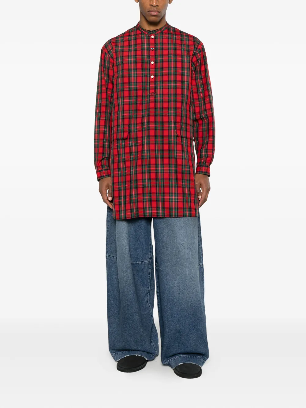 Undercover Plaid Pocket Shirt - Rood
