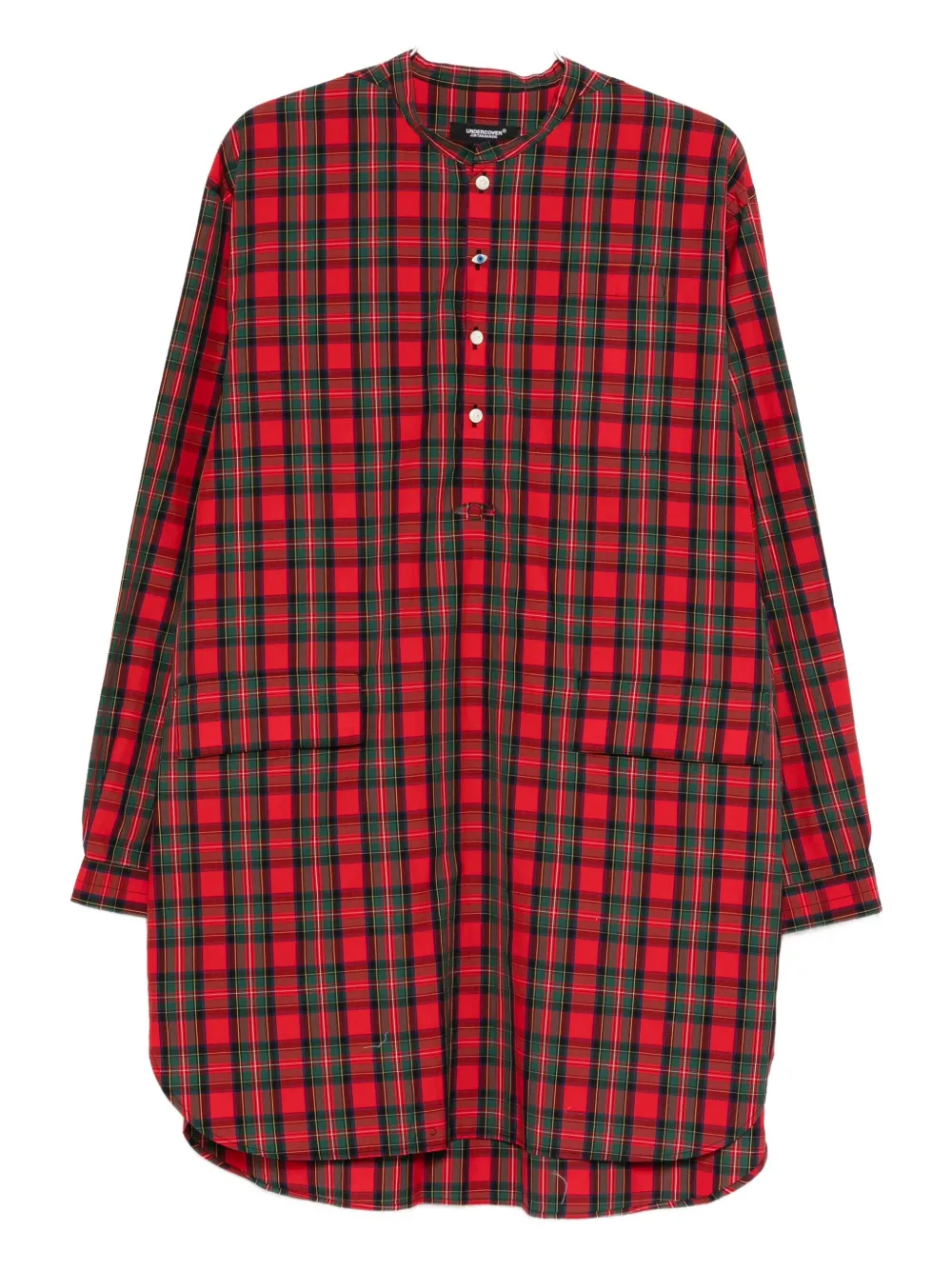 Undercover Plaid Pocket Shirt In Red