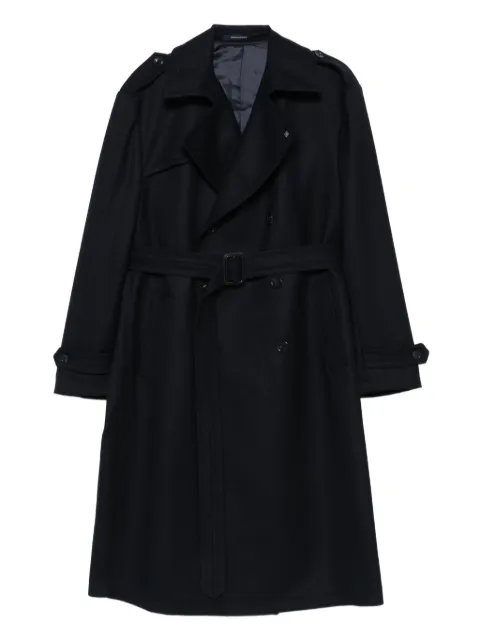 Tagliatore belted double-breasted coat