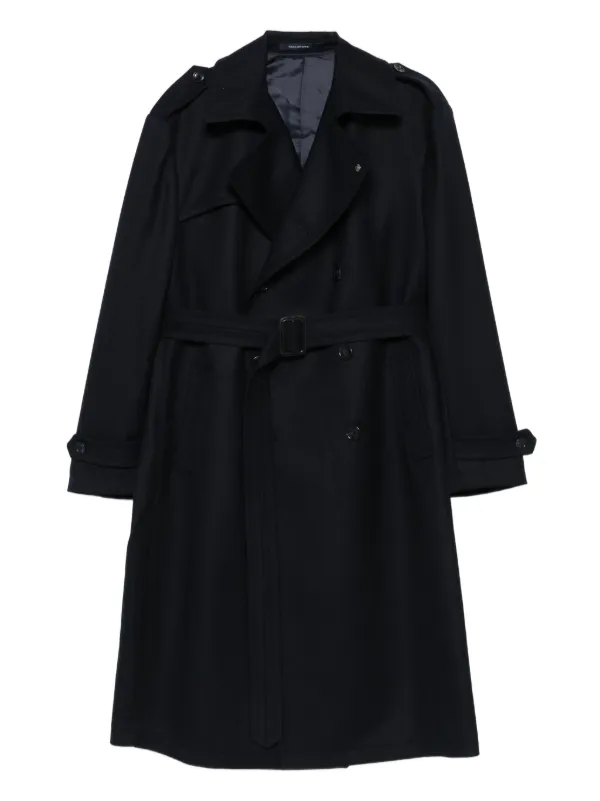 Tagliatore ベルテッド ダブルコート | ブルー | FARFETCH JP