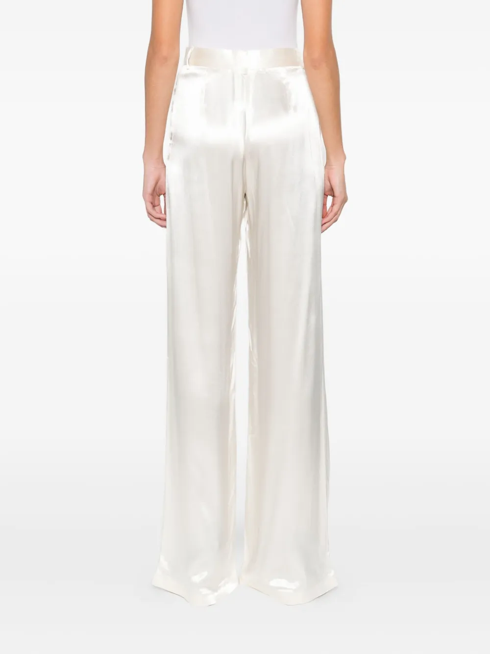 The Andamane Pleat-detail Trousers In White