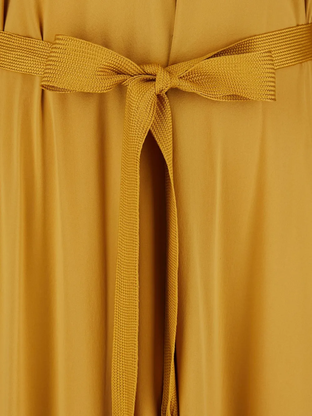 Forte long-sleeved tassel-details day dress Geel