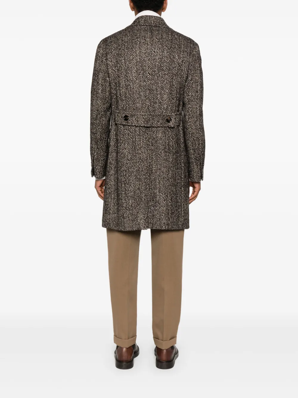 Tagliatore Jas met dubbele rij knopen Bruin