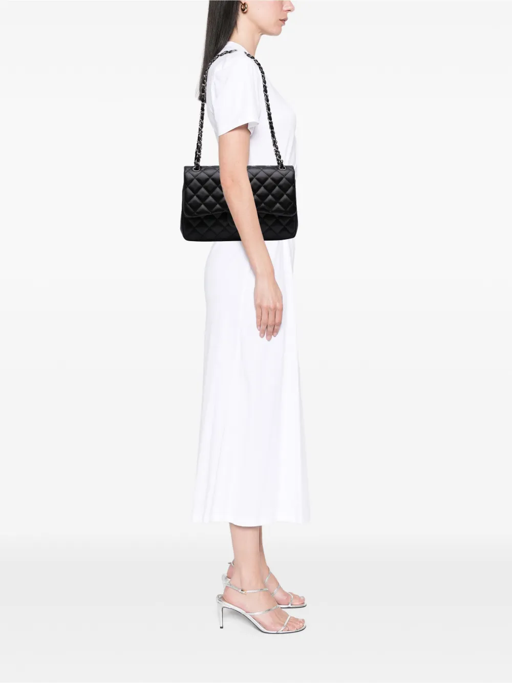 CHANEL Pre-Owned 2012 Jumbo Classic Lambskin Double Flap shoulder bag | Pre-Owned | Image 2