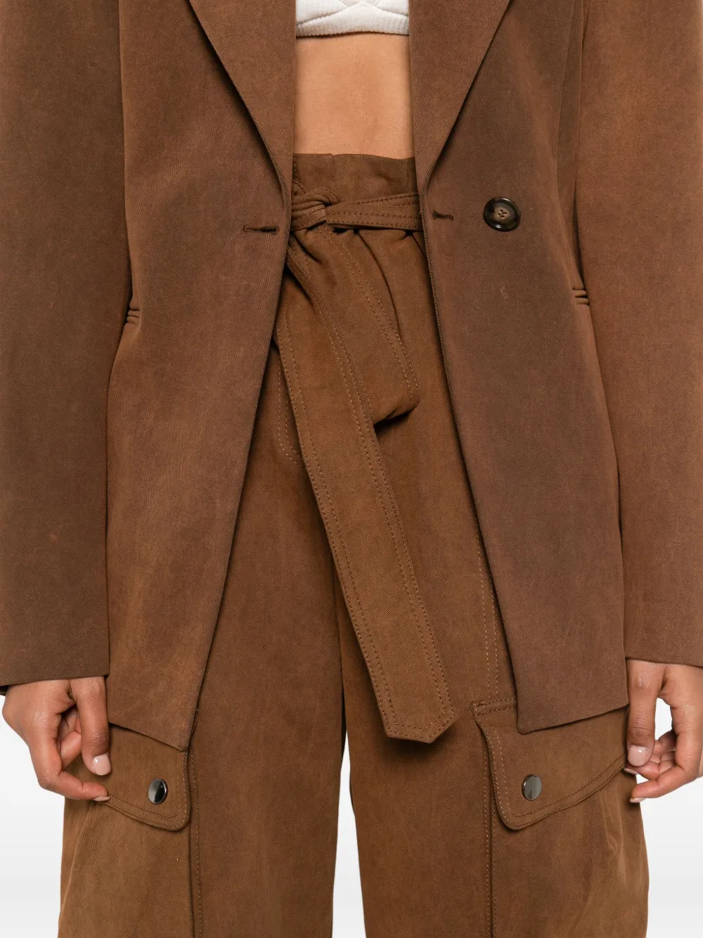 THE ANDAMANE Cargo broek Bruin