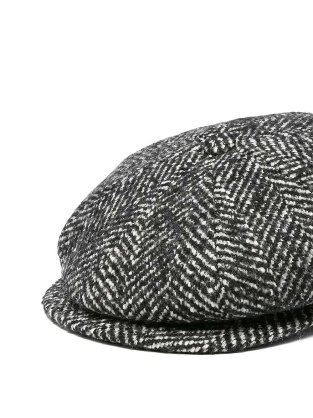 Tagliatore Hoed met visgraatpatroon Zwart