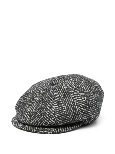 Tagliatore herringbone newsboy hat