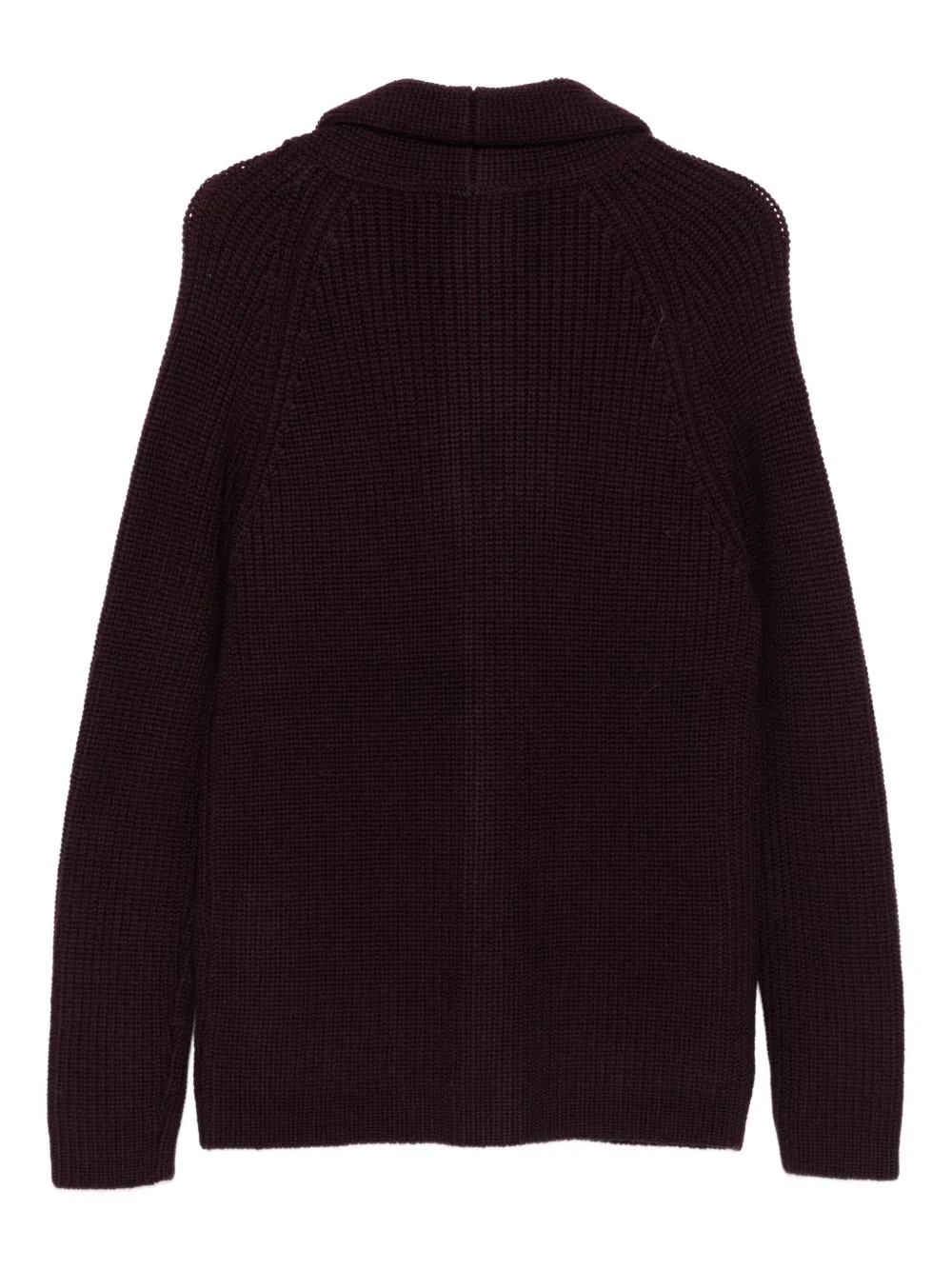 Tagliatore Shawl-collar Pocket Cardigan In Brown
