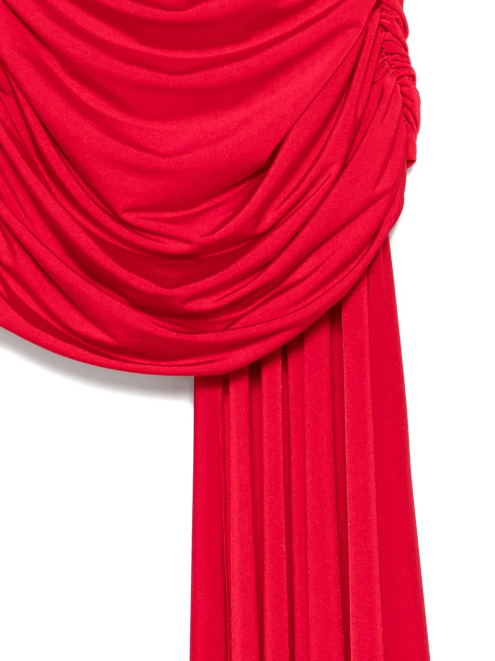 The Andamane Draped Skirt In Red