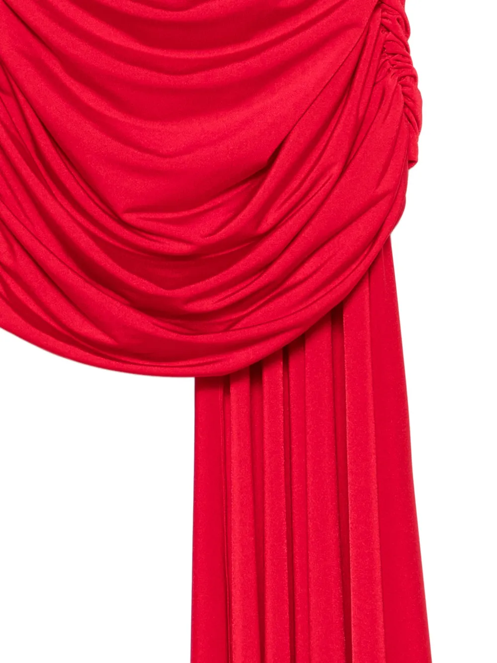 THE ANDAMANE Gedrapeerde rok Rood