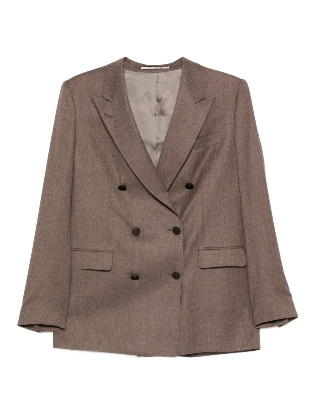 Tagliatore peak-lapel double-breasted suit | Brown | Image 1