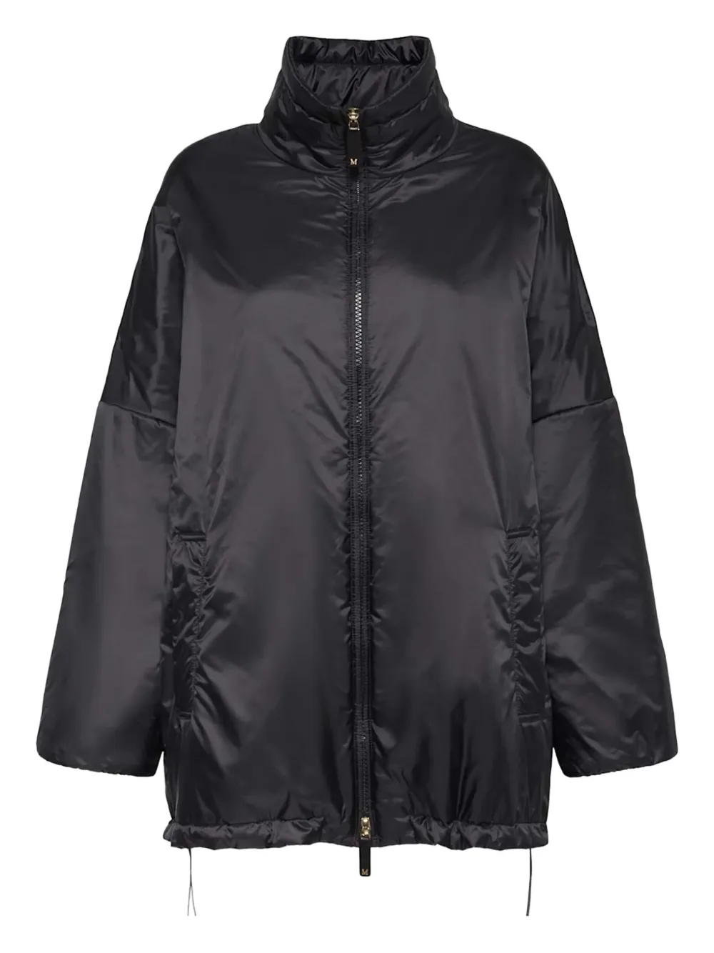 Max Mara Paris gewatteerd jack met rits Zwart