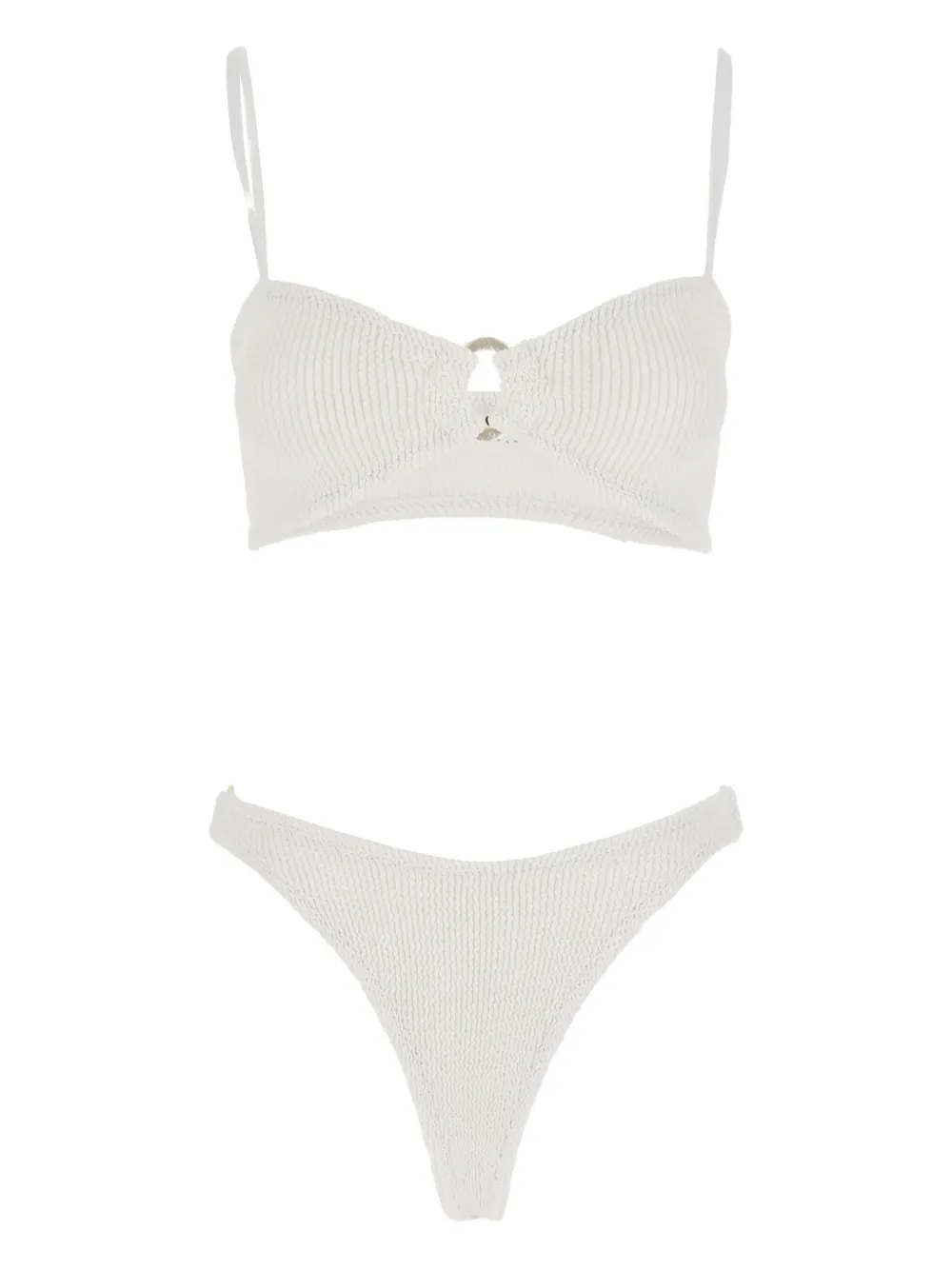 Hunza G Misty pearly-hoop bikini - ホワイト Hunza G Misty pearly-hoop bikini - ホワイト