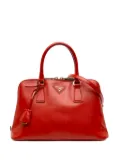 Prada Pre-Owned 2000-2025 Medium Saffiano Vernice Promenade satchel - Orange