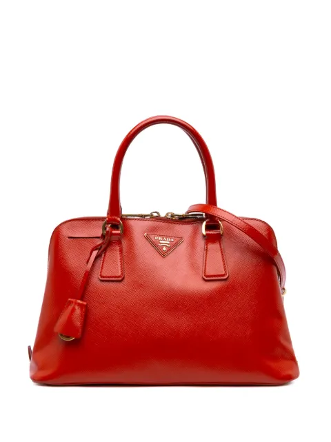 Prada Pre-Owned 2000-2025 Medium Saffiano Vernice Promenade satchel