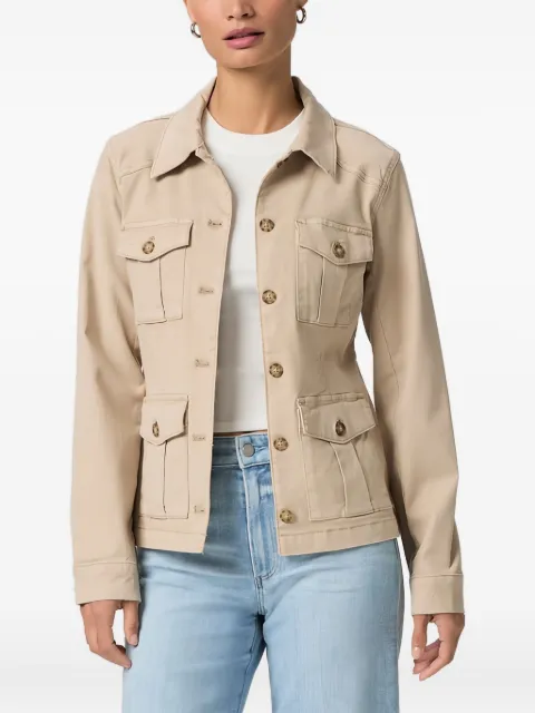 PAIGE button-fastening flap-pocket jacket