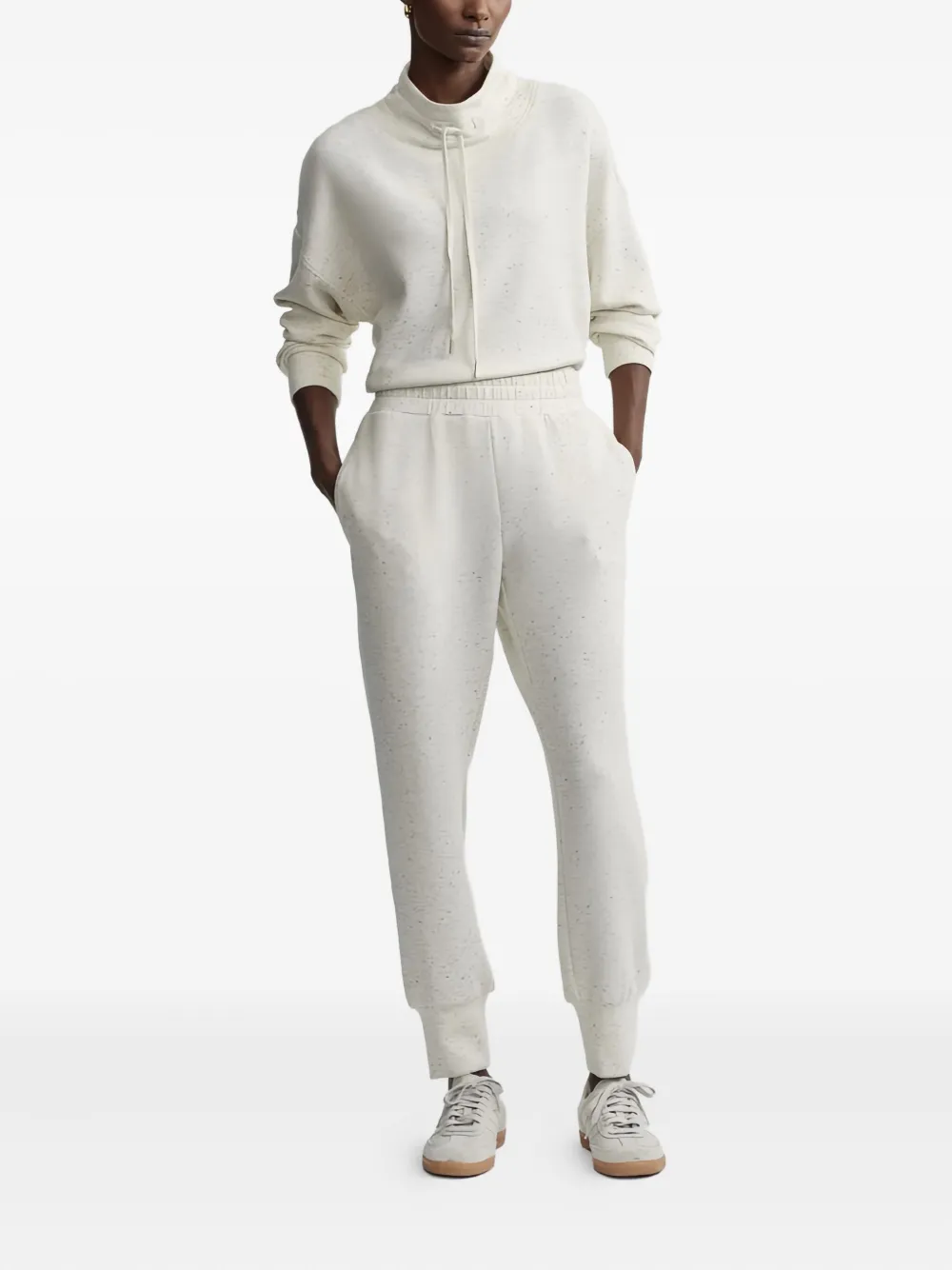 Varley speckled track pants - Wit