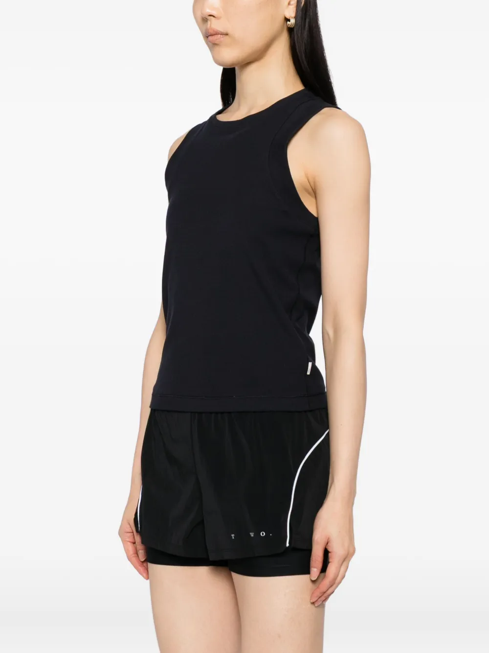 Vuori Pose Piped Tank Top In Black