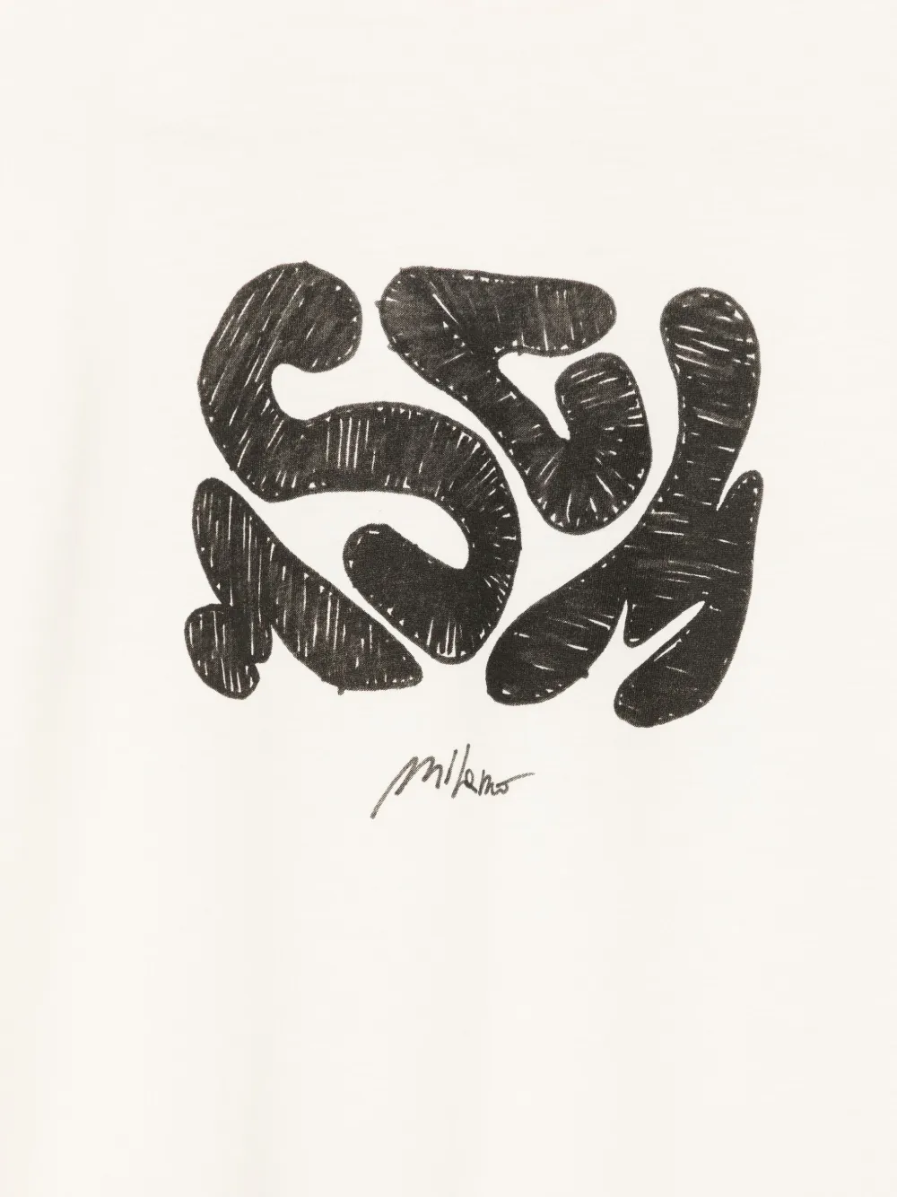 MSGM Kids T-shirt met logoprint Beige