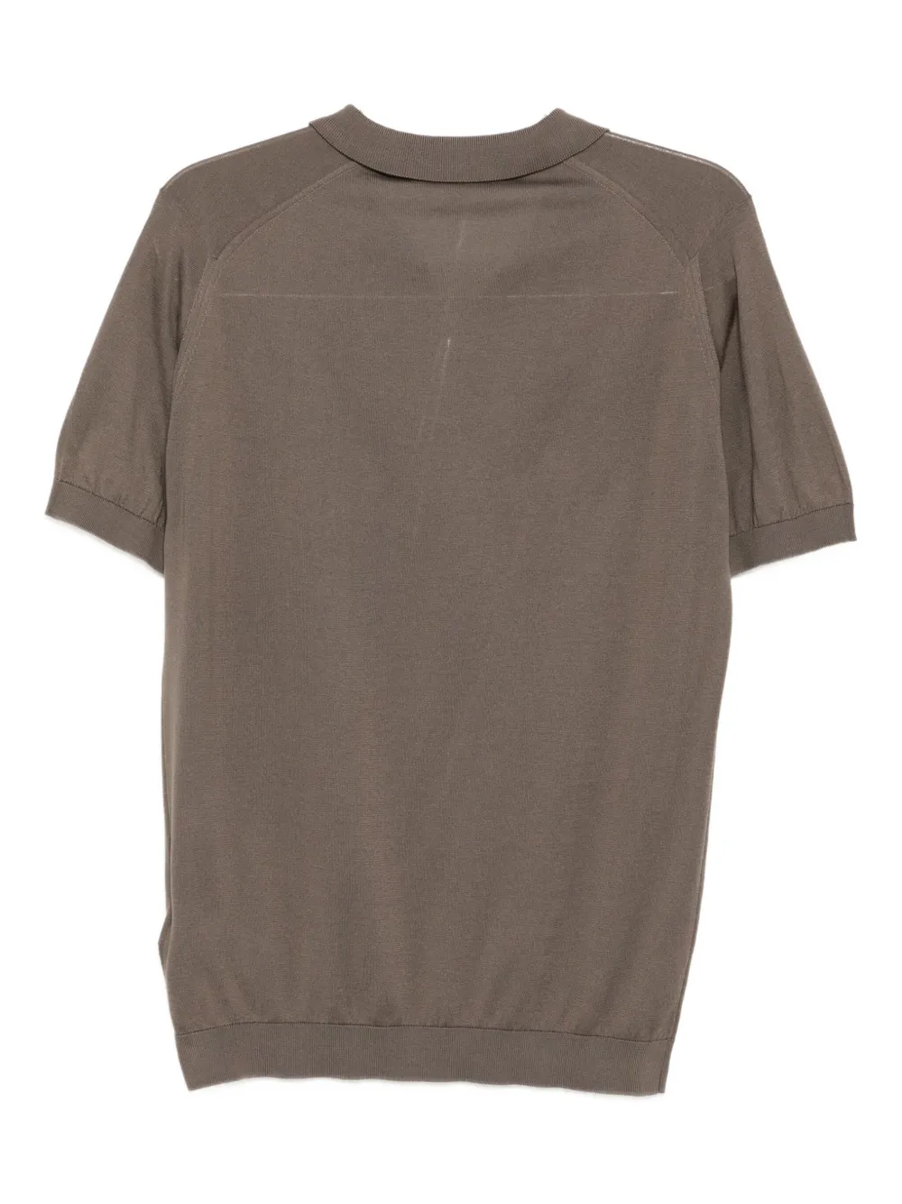 John Smedley T-shirt met ronde hals Bruin