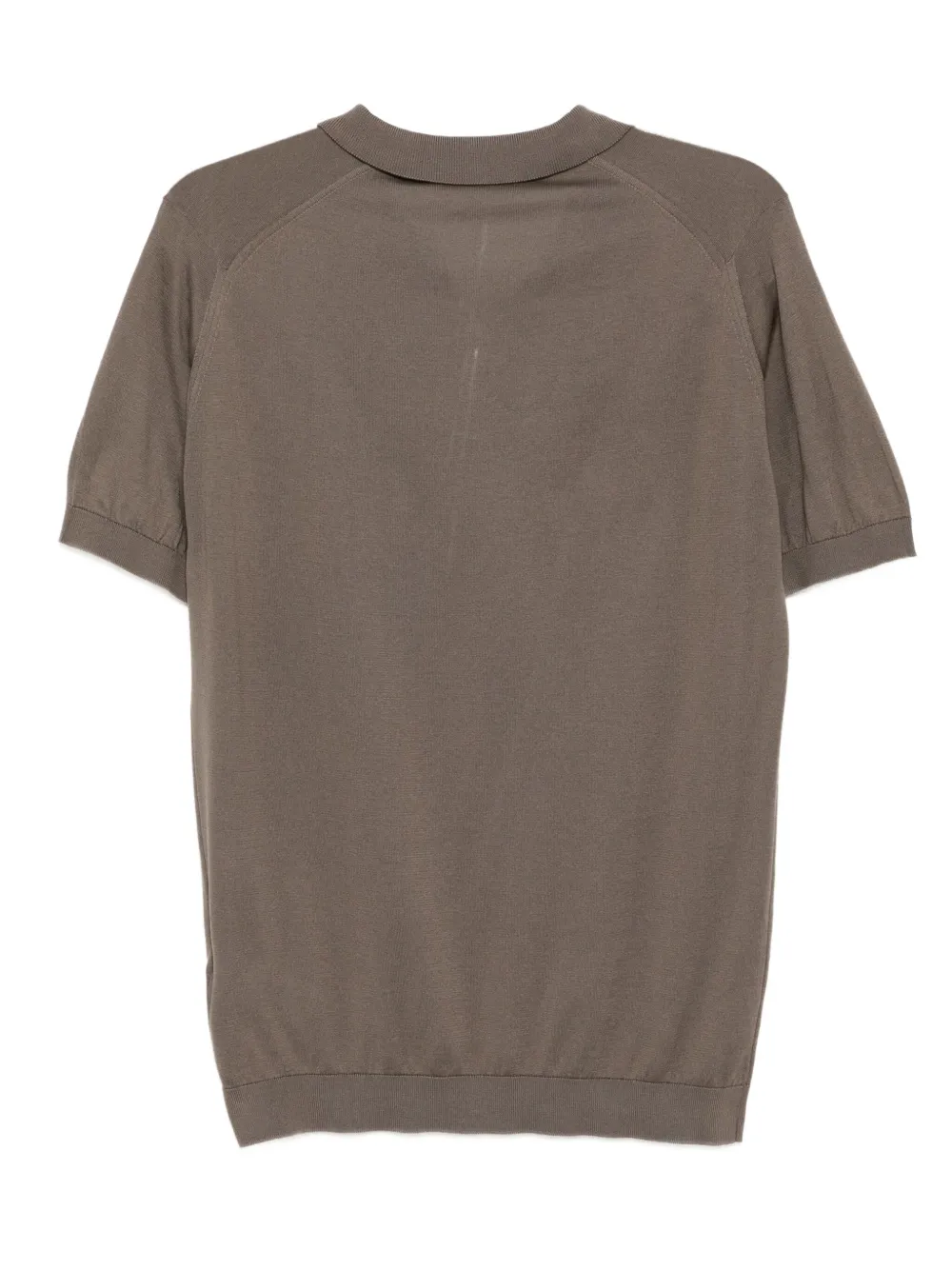 John Smedley T-shirt met ronde hals - Bruin