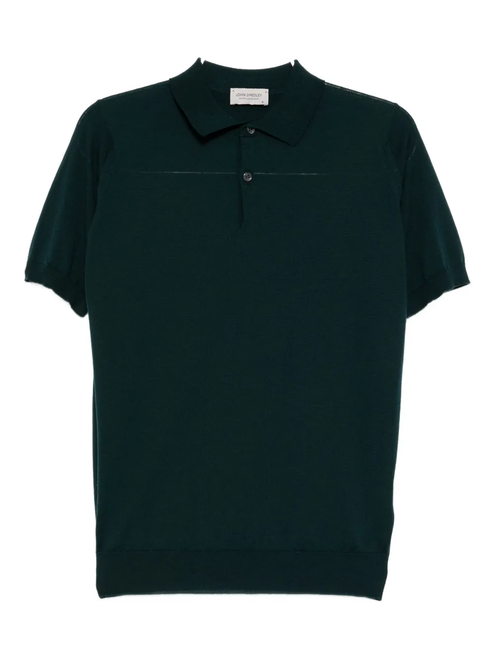 John Smedley Merino polo shirt Groen