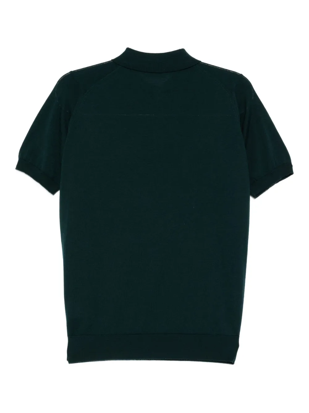 John Smedley Merino polo shirt - Groen
