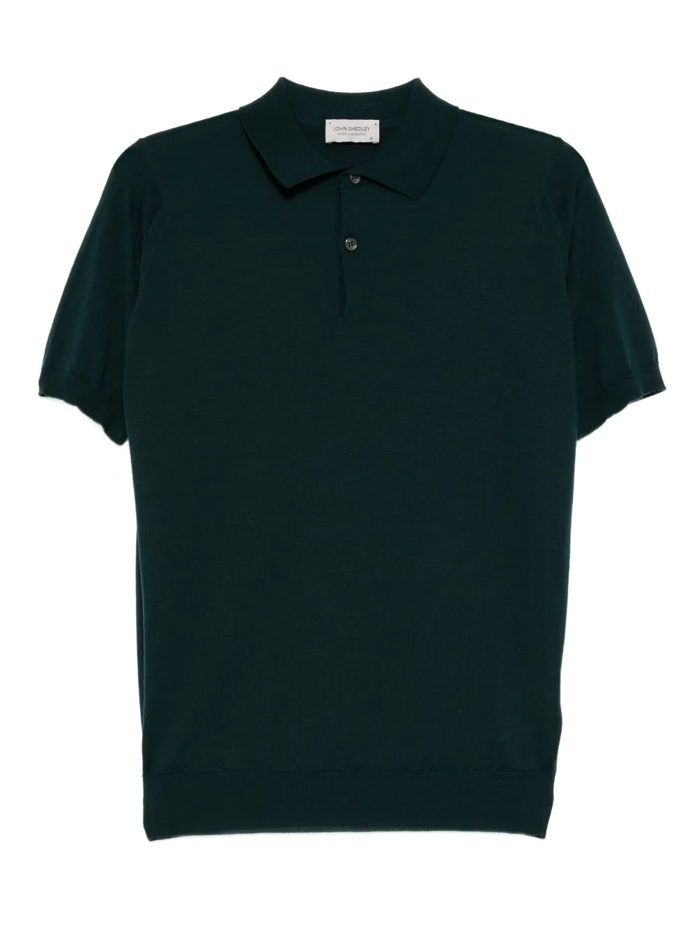 John Smedley Merino poloshirt Groen