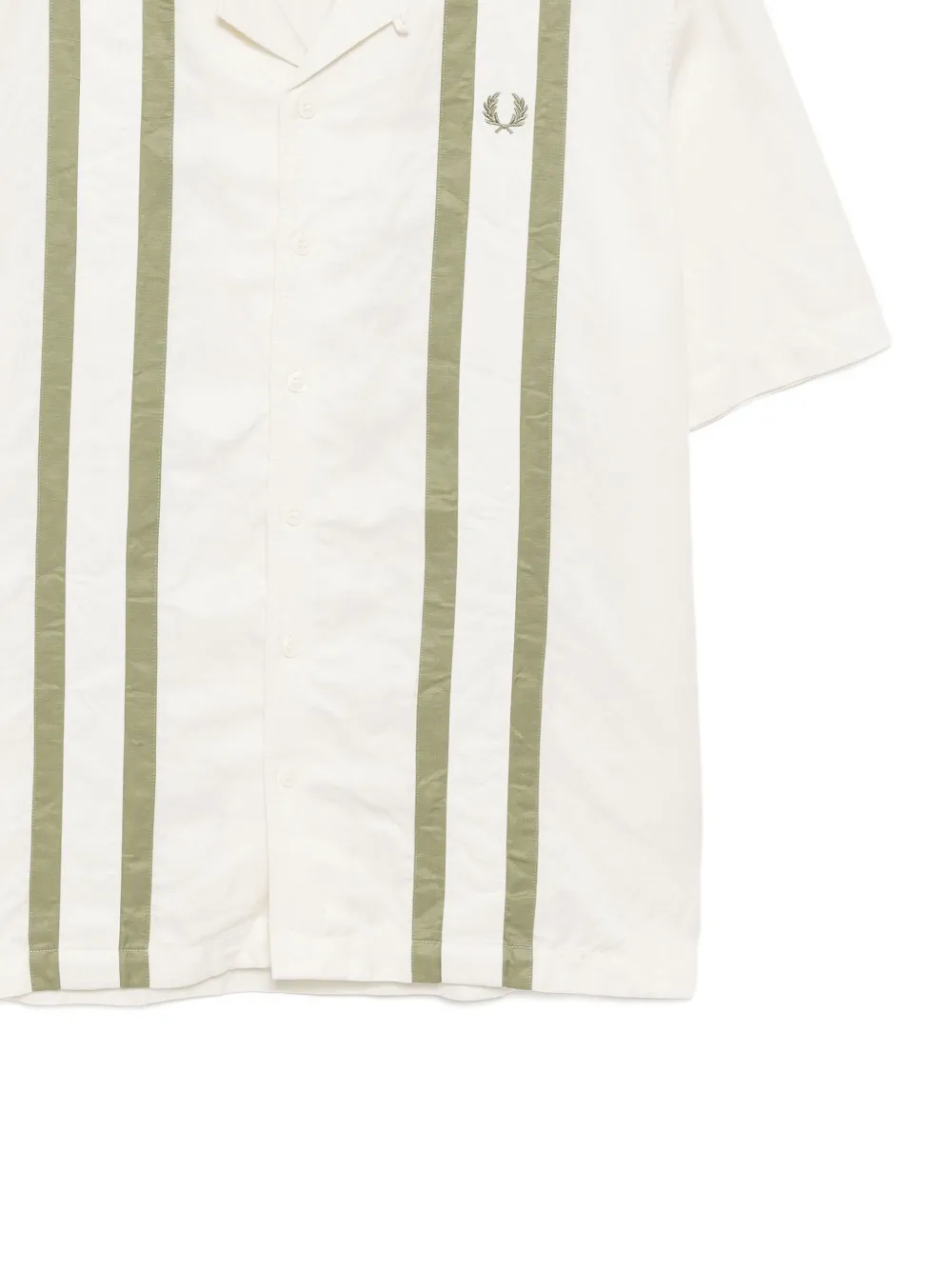 Fred Perry Gestreept overhemd Beige