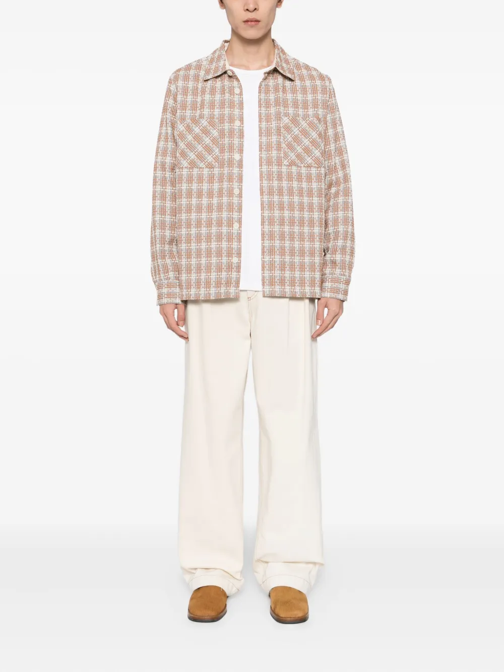 Wax London Wax Whiting shirtjack Bruin