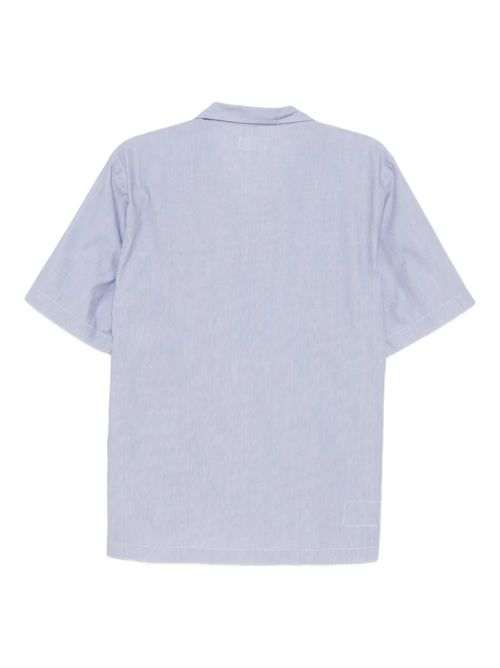Universal Works embroidered cotton shirt - Blauw
