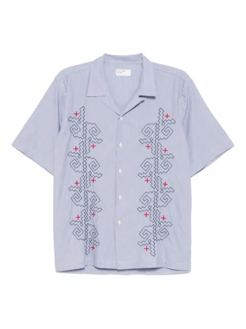 Universal Works embroidered cotton shirt