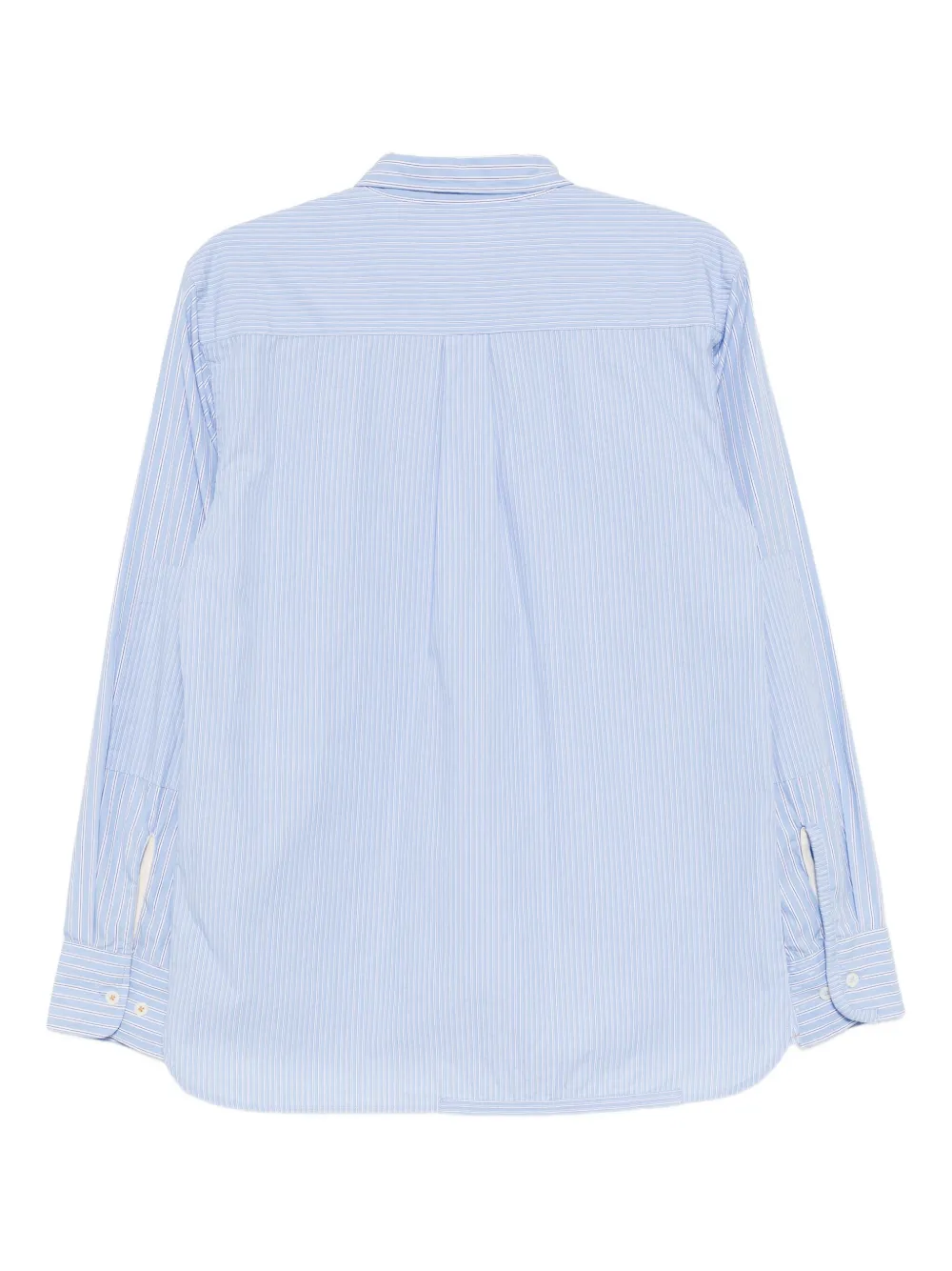 Universal Works patched cotton shirt - Blauw