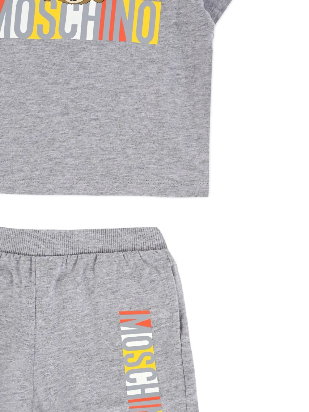 Moschino Kids Teddy Bear-print shorts set Grijs
