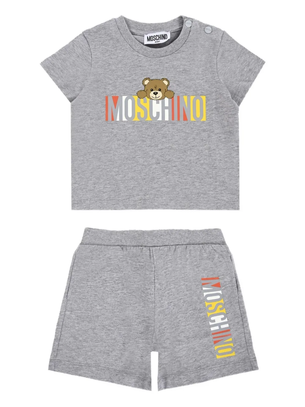 Moschino Kids Shorts met teddybeerprint Grijs