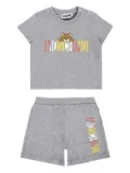 Moschino Kids Teddy Bear-print shorts set - Grey