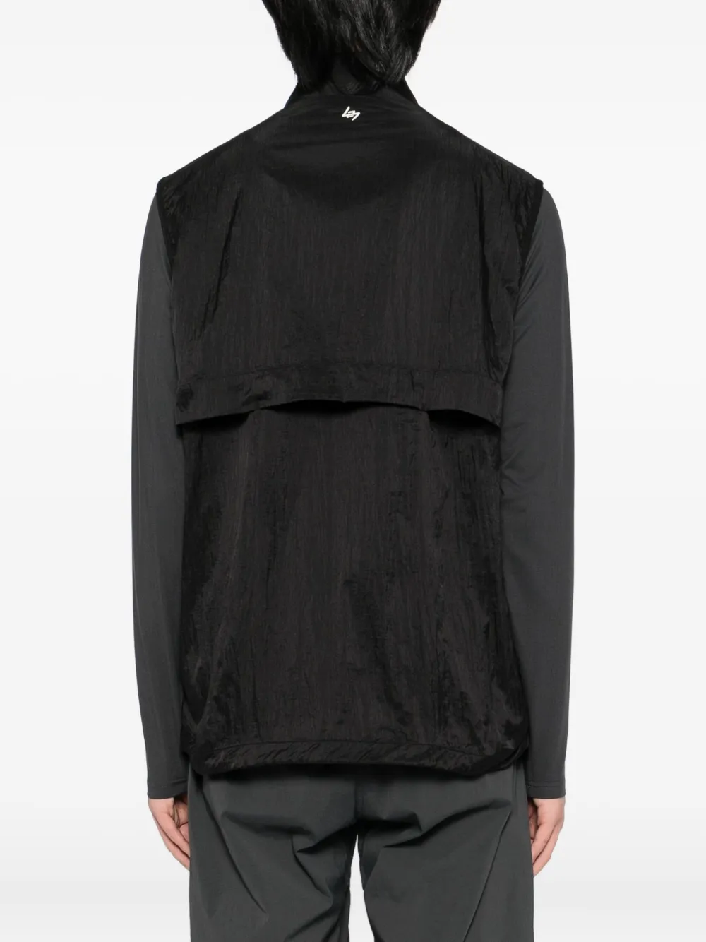 REPRESENT 247 zip-up gilet jacket Zwart