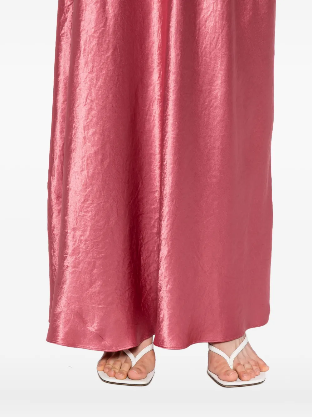 Vince satin maxi skirt Roze