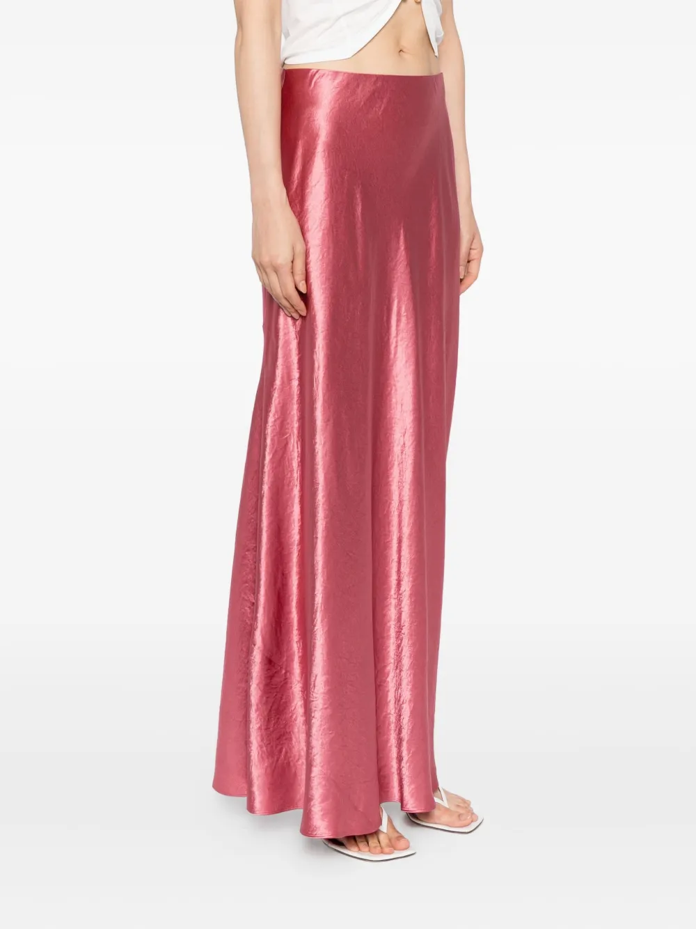 Vince satin maxi skirt Roze