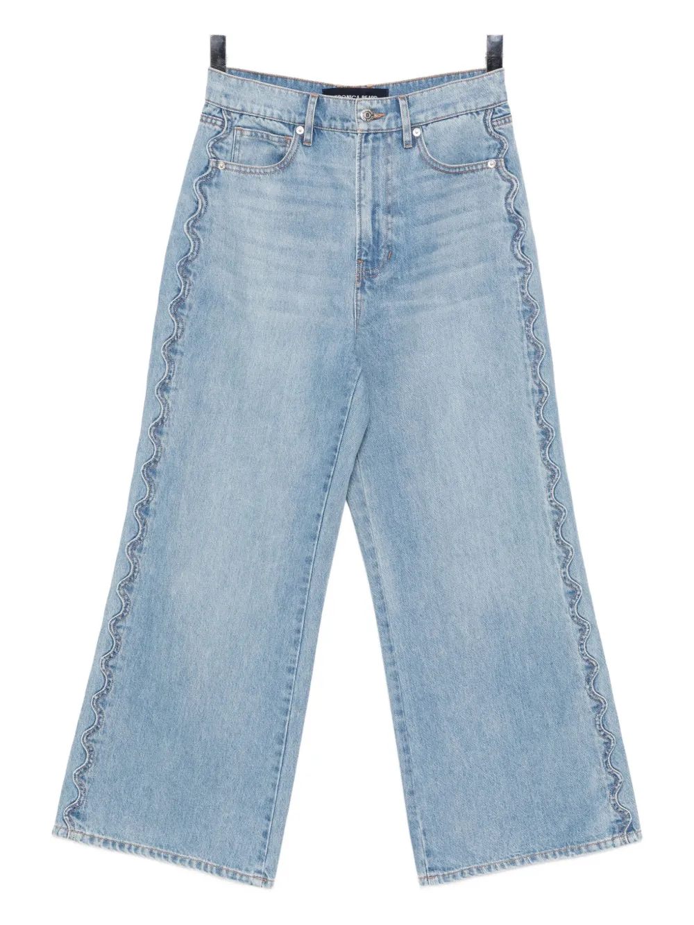 Veronica Beard Taylor Cropped Jeans In Blue